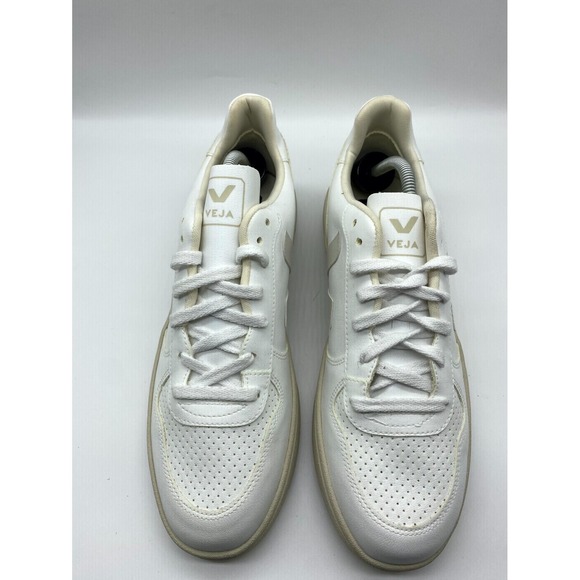Leather Veja Bon MarchÃ© Baskets Veja Femme V-90 ZZ Leather White